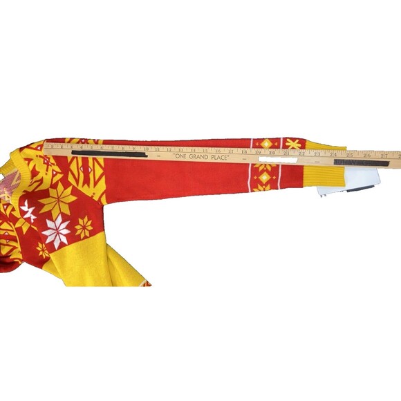 Klew Iowa State Women's Big Logo V-Neck Sweater RED/Yellow - SMALL NEW WITH TAGS - Picture 11 of 13